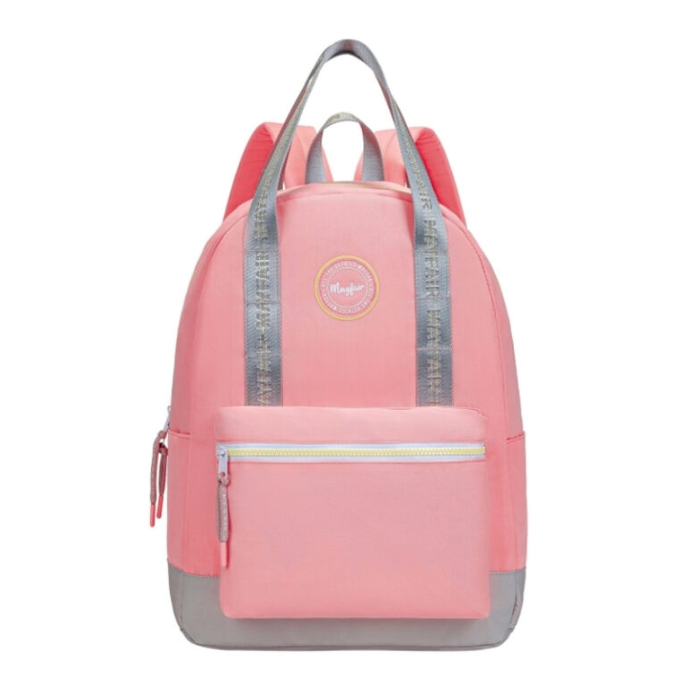 kids School Backpack Keep Going Coral