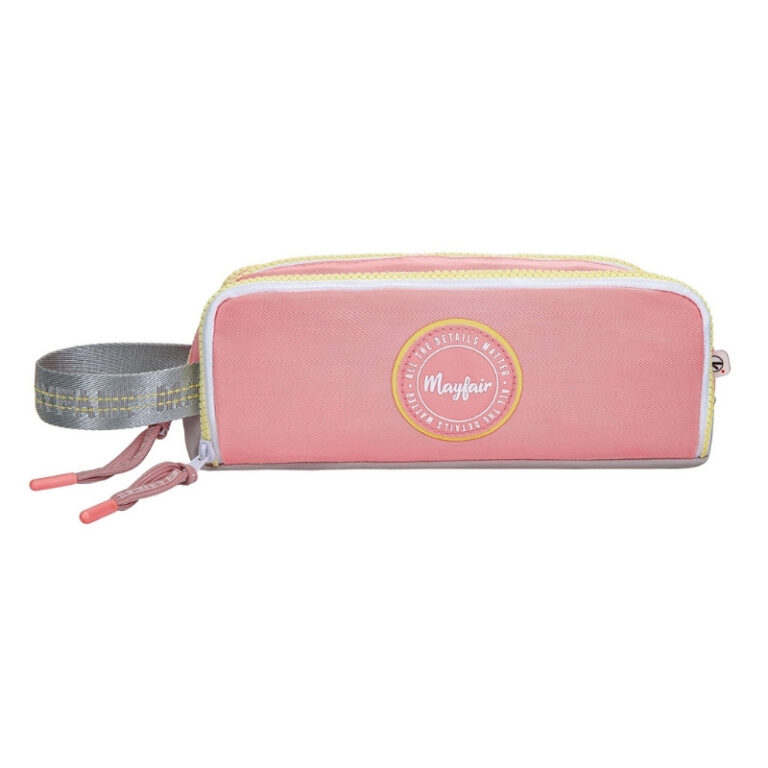 kids School Pencil Case Keep Going Coral