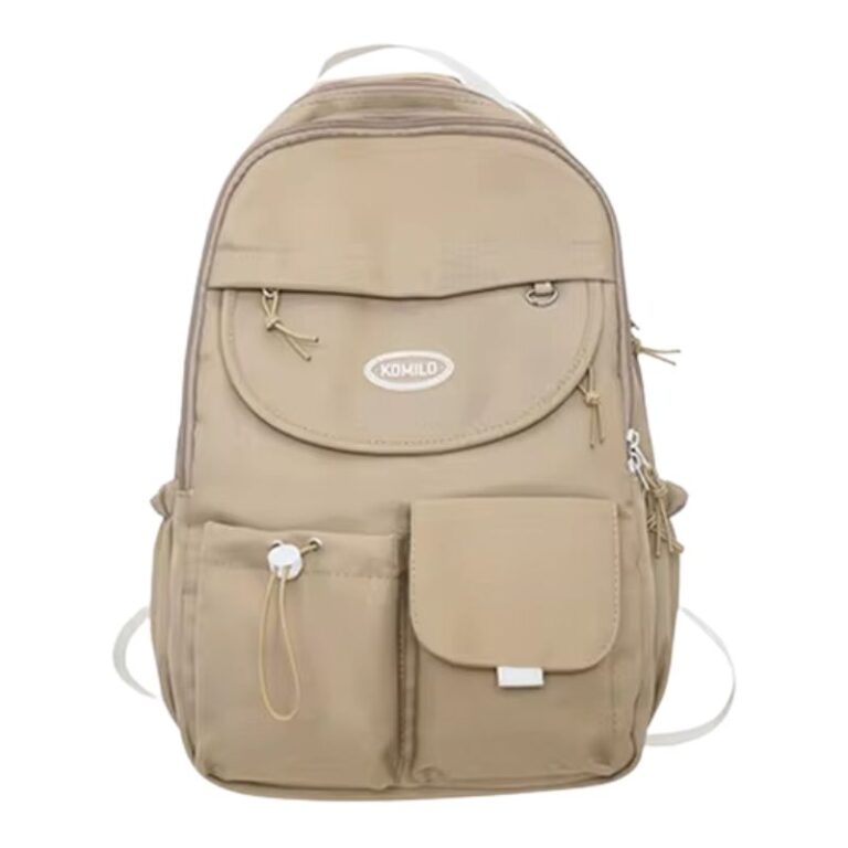 School Teen Backpack Beige