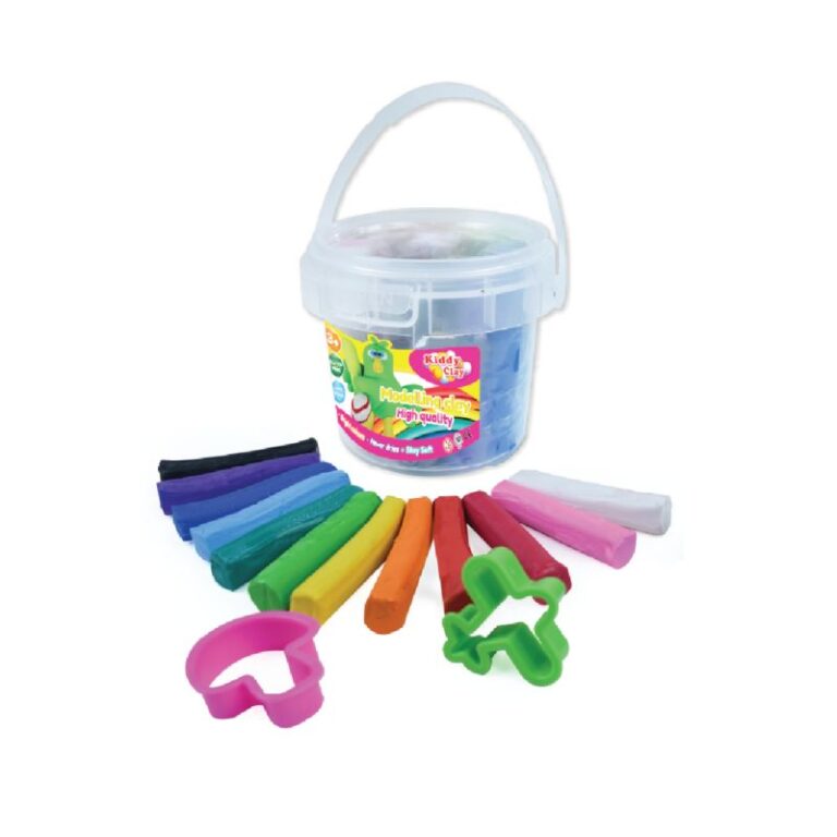 NARA KIDDY CLAY 200G BUCKET 12 COLORS+ 2 CUTTERS