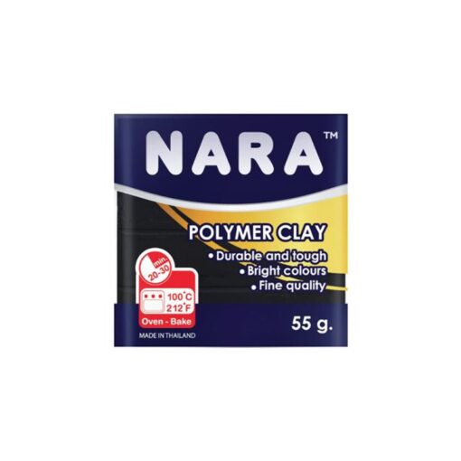 NARA SINGLE COLOR OF POLYMER CLAY BLACK 55G