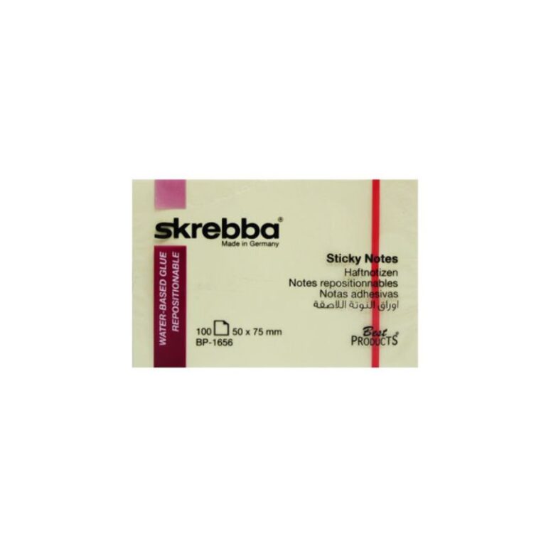 SKREBBA STICKY NOTE 50*75MM 100SH