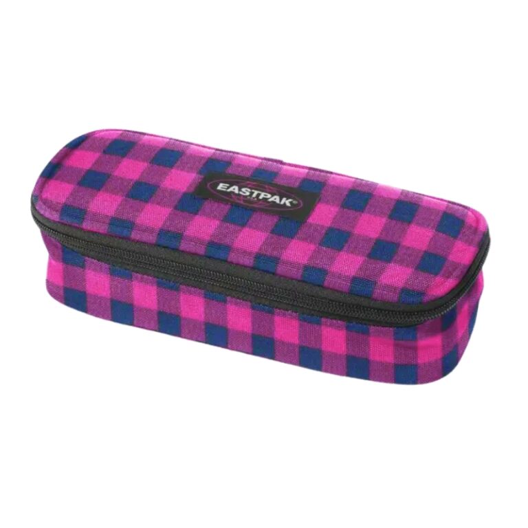 Eastpak Oval Pencil Case Checked Pink