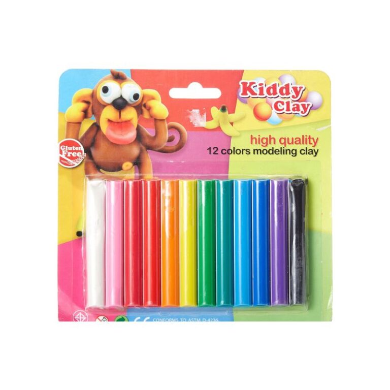 NARA MODELLING CLAY 12 NORMAL COLOR ROUND STICKS