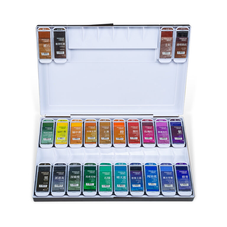 SUPERIOR Master Level Solid Water Color Box of 80