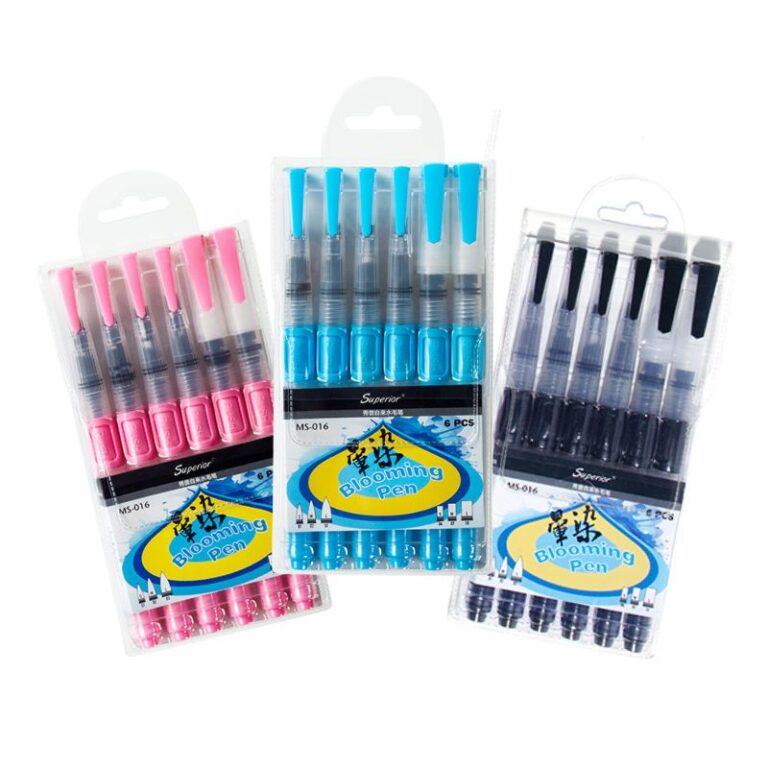 SUPERIOR Empty Brush Pen Set Of 6