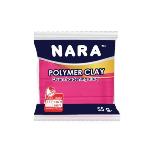 NARA SINGLE COLOR OF POLYMER CLAY HOT PINK  55G