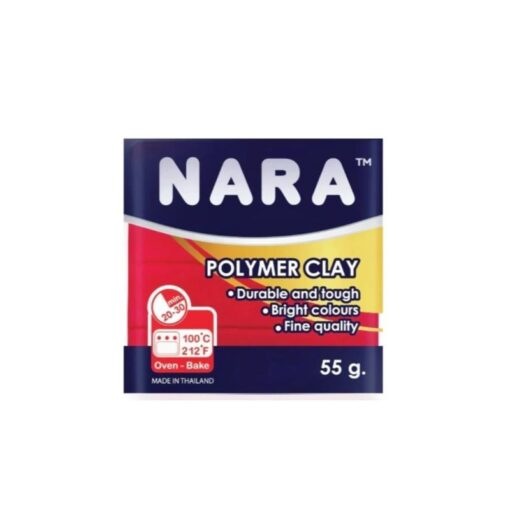 NARA SINGLE COLOR OF POLYMER CLAY PRIMARY RED 55G