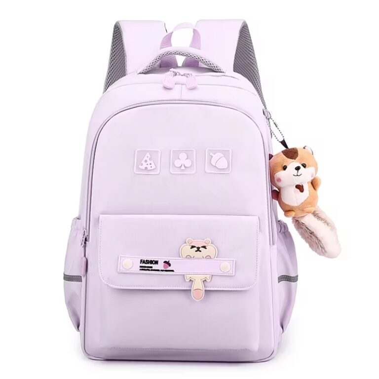 School Teen Backpack Purple Squirrel