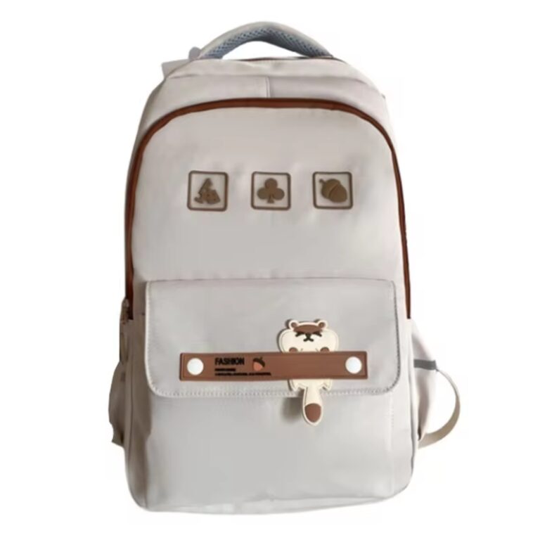 School Teen Backpack White Squirrel