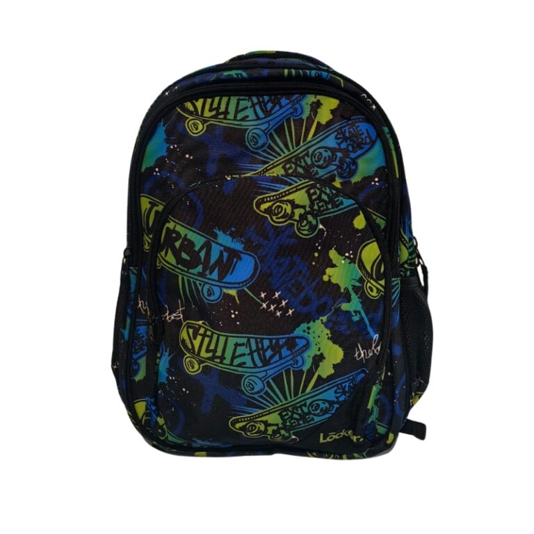 Locker School Kids Backpack Skateboard