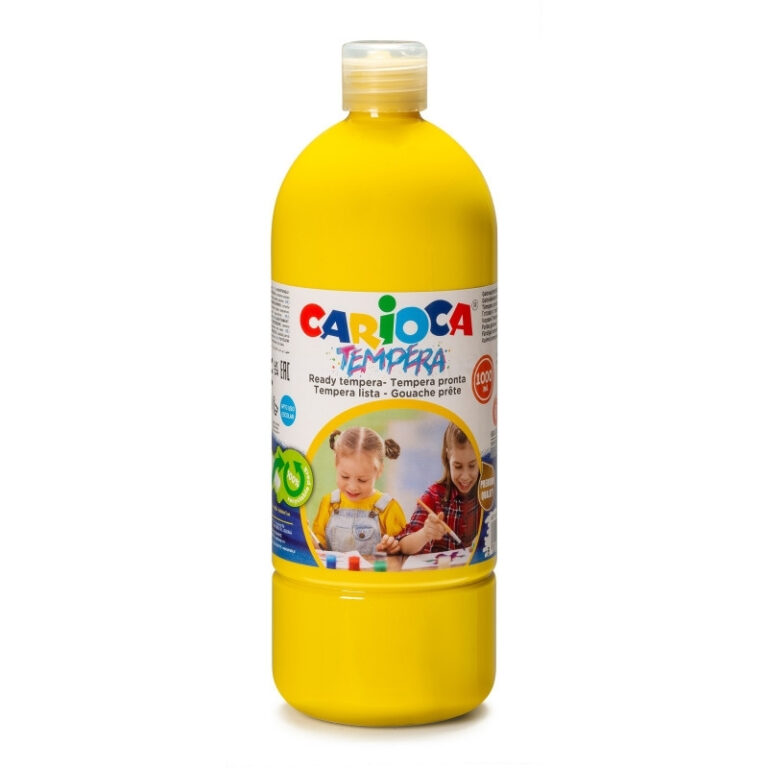 CARIOCA READY TEMPERA 1000ML PRIMARY YELLOW