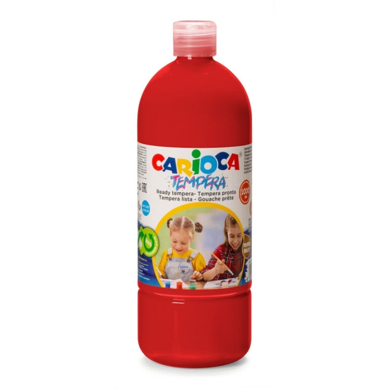 CARIOCA READY TEMPERA 1000ML PRIMARY RED