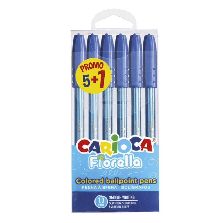 CARIOCA FIORELLA BLUE SET OF 6 PCS