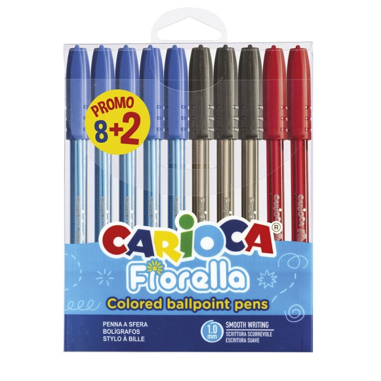 CARIOCA FIORELLA SET OF 10 BK/BU/RD