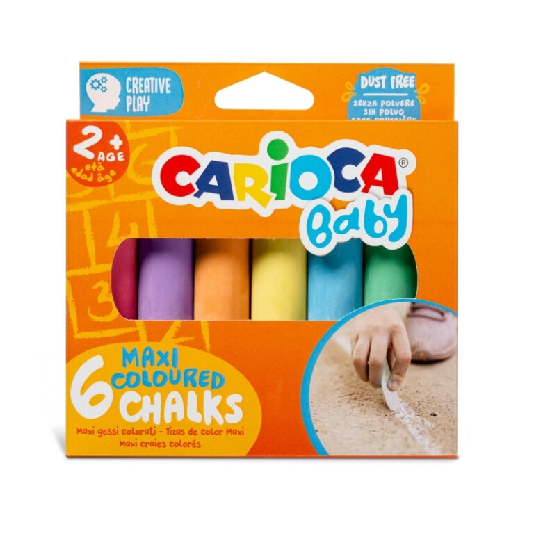 Carioca Baby Maxi Chalks Set Of 6 Pcs