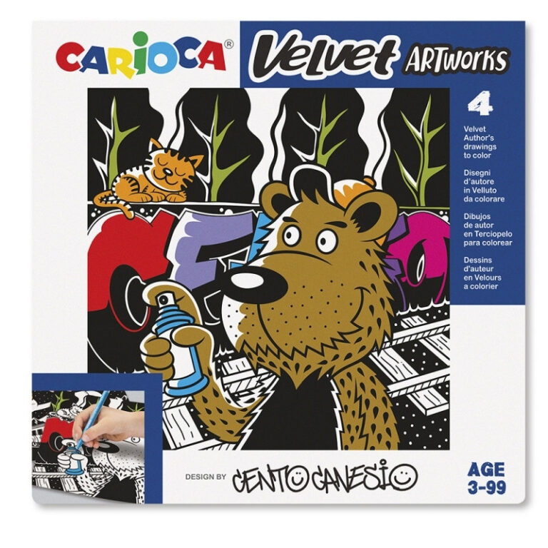 CARIOCA VELVET GRAFFITI SET OF 4 ARTWORKS