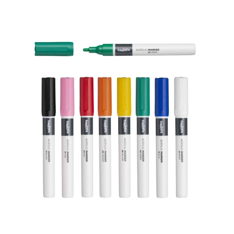 Carioca Plus Acrylic Marker Set Of 8 - Image 3