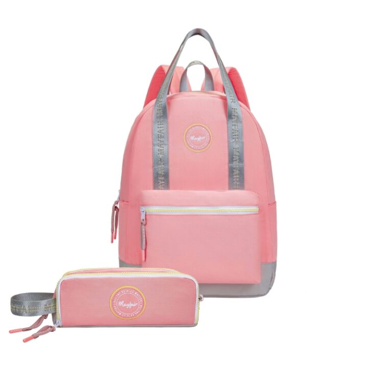 kids School Backpack + P.Case Keep Going Coral