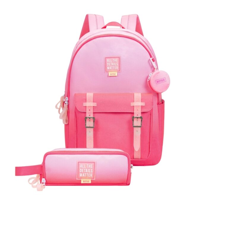 kids School Backpack + P.Case Glam Pink