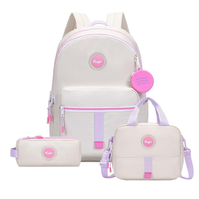 kids School Backpack + Lunch Bag + P.Case You Matter Pink