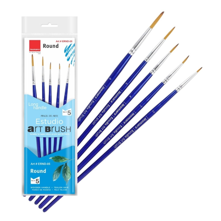 ISOMARS Estudio Paint Brush Round Set of 5