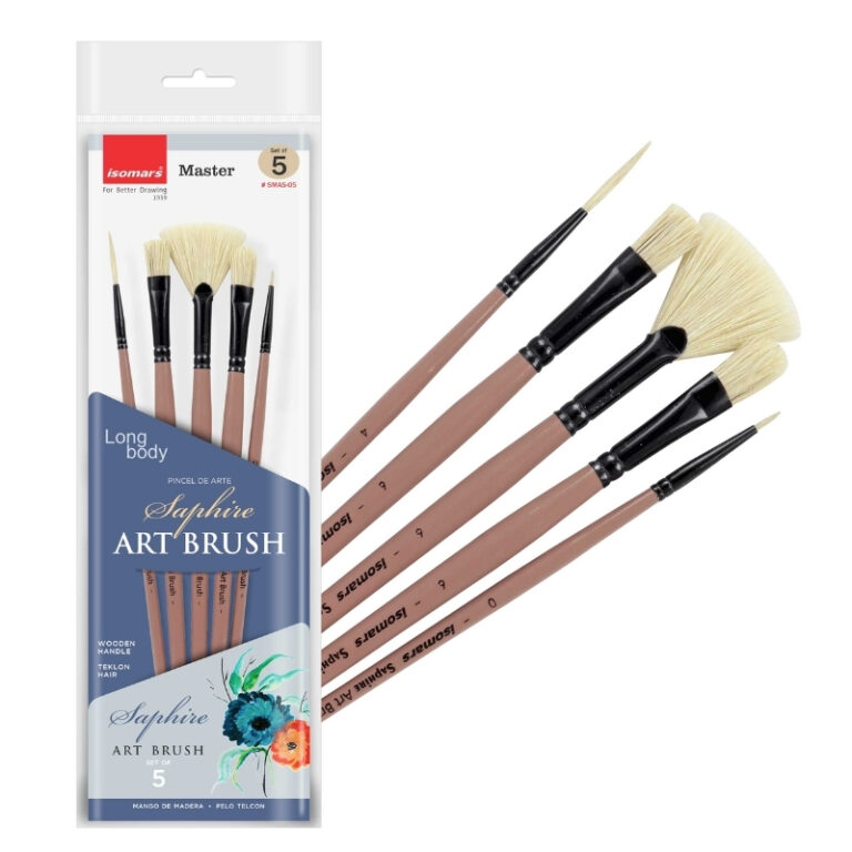 ISOMARS Saphire Paint Brush Master Set of 5