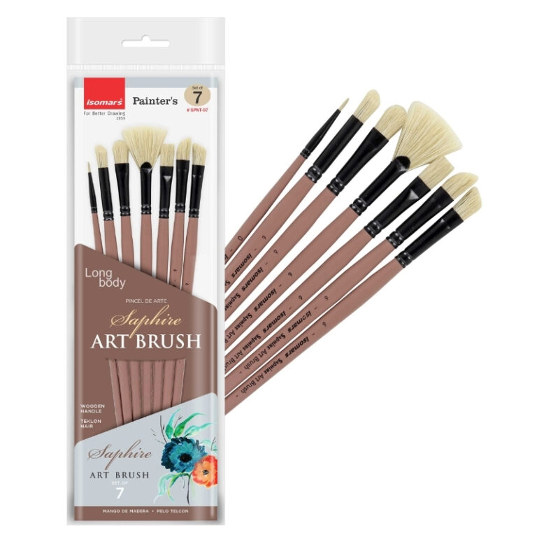 ISOMARS Saphire Paint Brush Painter Set of 7