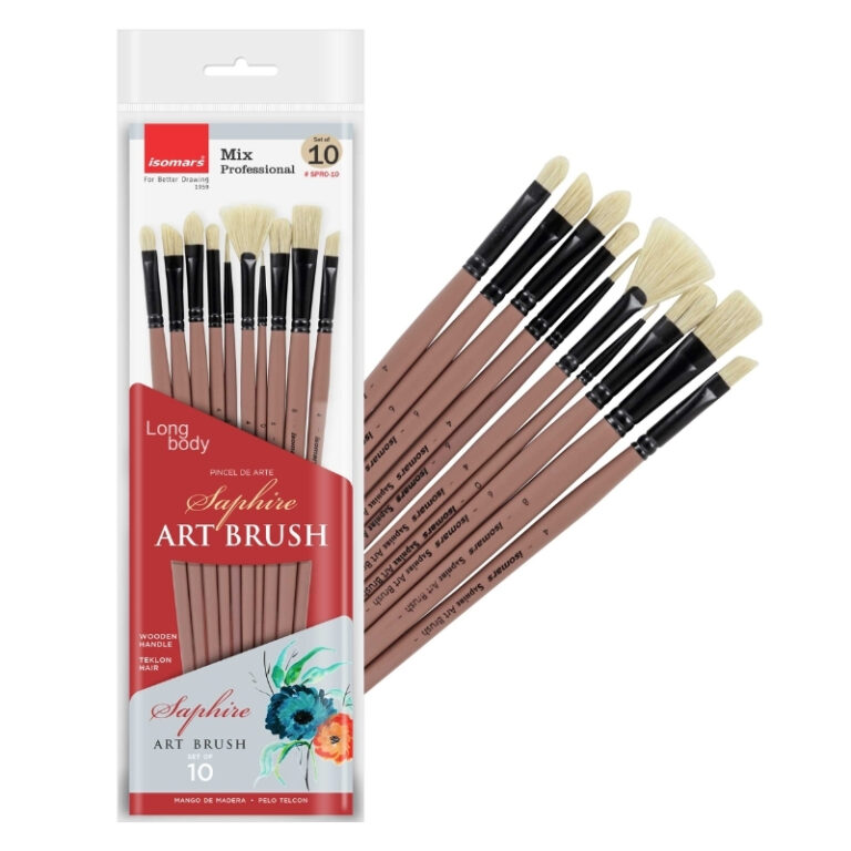 ISOMARS Saphire Paint Brush Professional Set of 10