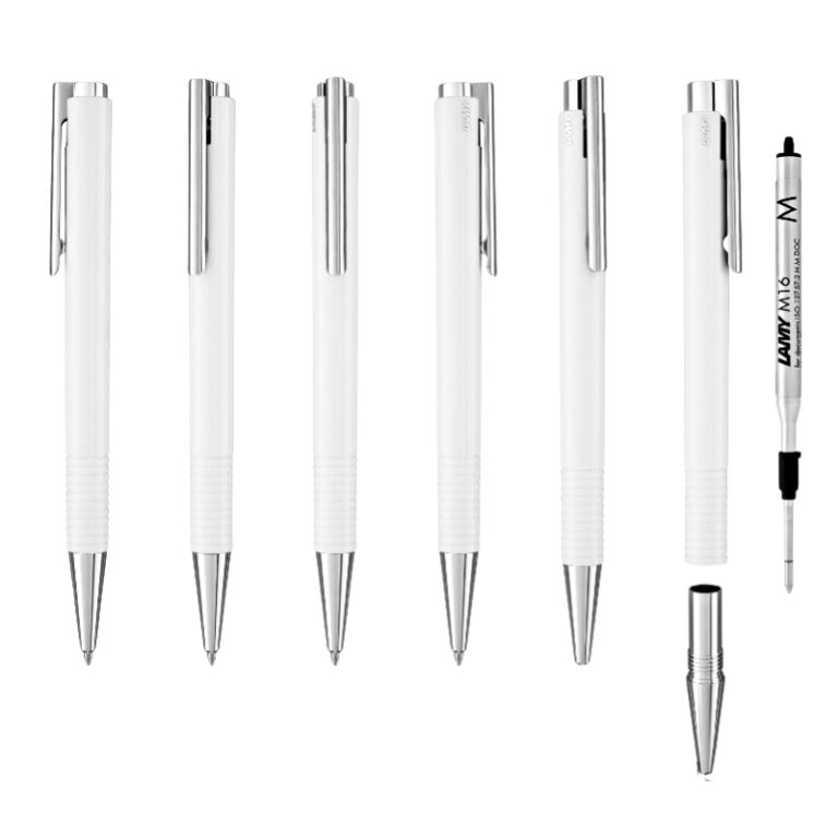 Lamy Logo Ballpoint Medium Nib White - Image 3