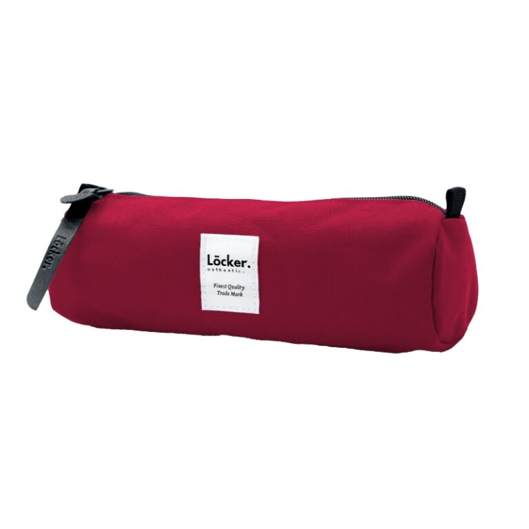 Locker Pencil Case Wine Red