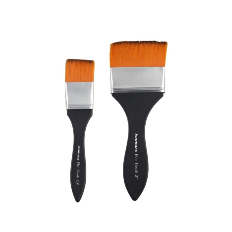 ISOMARS MARS Flat Brush Wash Brush Set Of 2