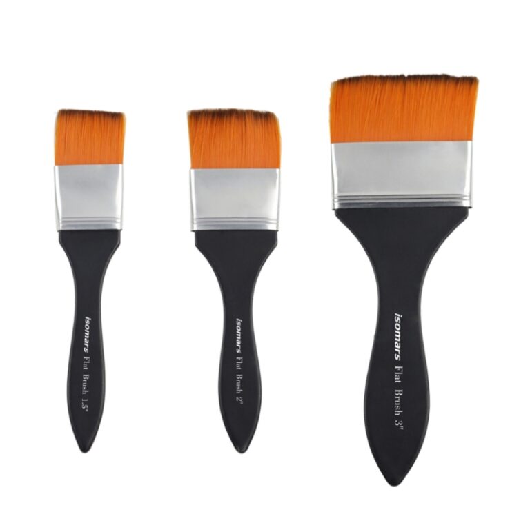 ISOMARS MARS Flat Brush Wash Brush Set Of 3