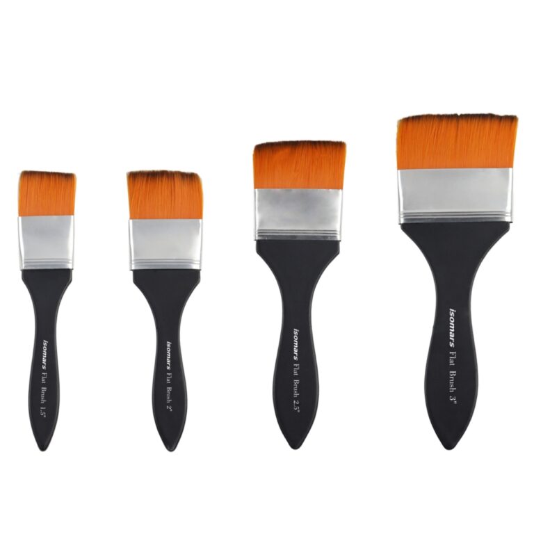 ISOMARS MARS Flat Brush Wash Brush Set Of 4