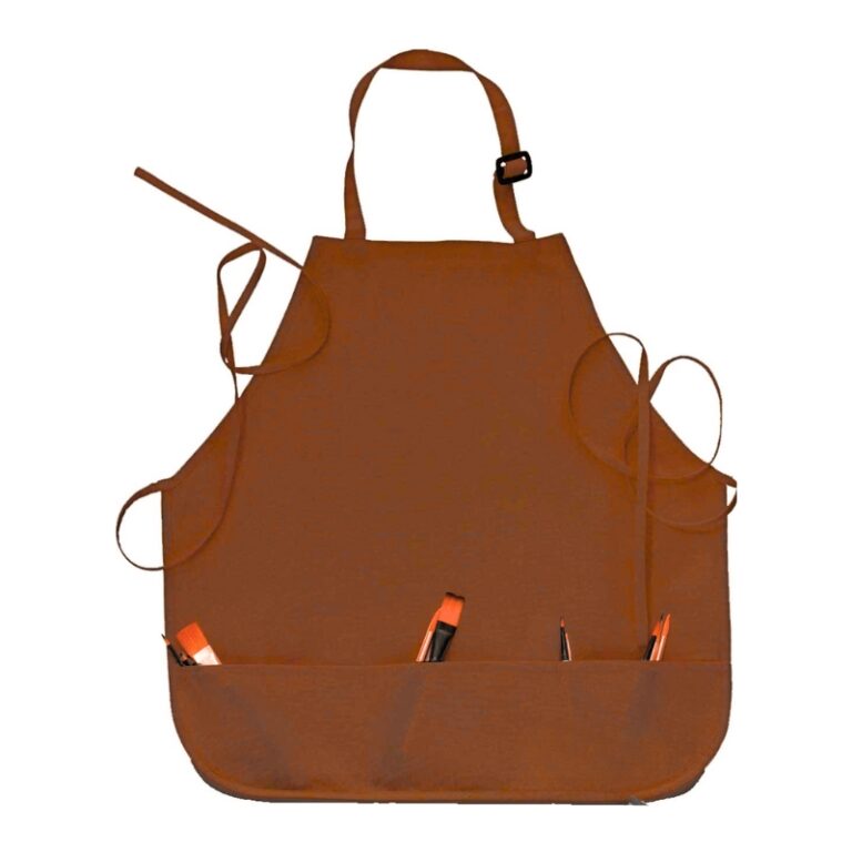 ISOMARS Painters Apron - 23.5 X 24.5" - Regular Brown