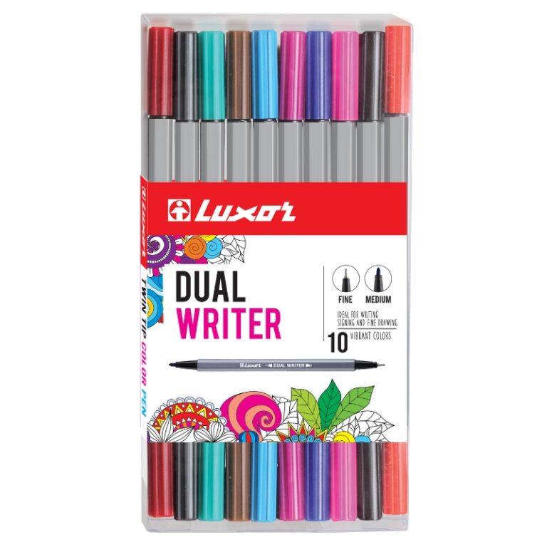 Luxor Dual Writer Pack Of 10 Vibrant Colors