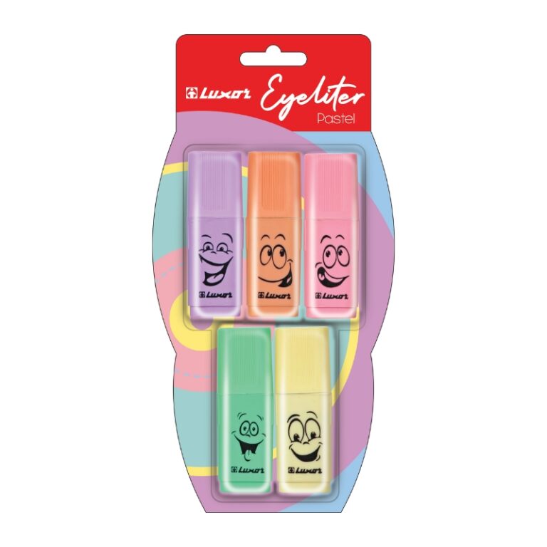 Luxor Eyeliter Mini Pastel Highlighter Pk Of 5