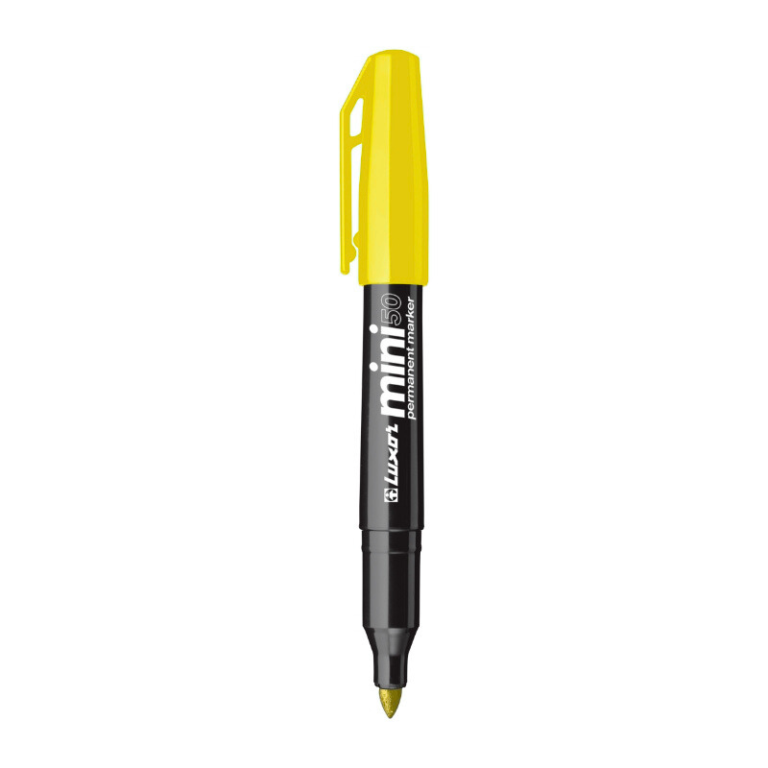 LUXOR Permanent Marker 50 bullet Tip 1-2 mm Yellow