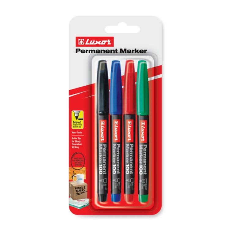 Luxor Permanent Marker 100 Pk Of 4