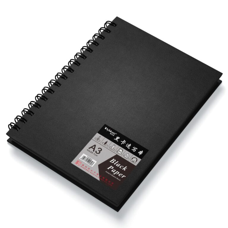 Thinkart Hardcover Black Paper Pad A3x60 Sheets 110g