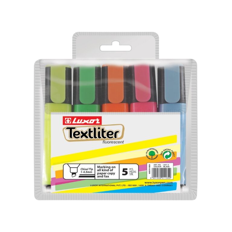 Luxor Textliter Fluorescent Pack Of 5