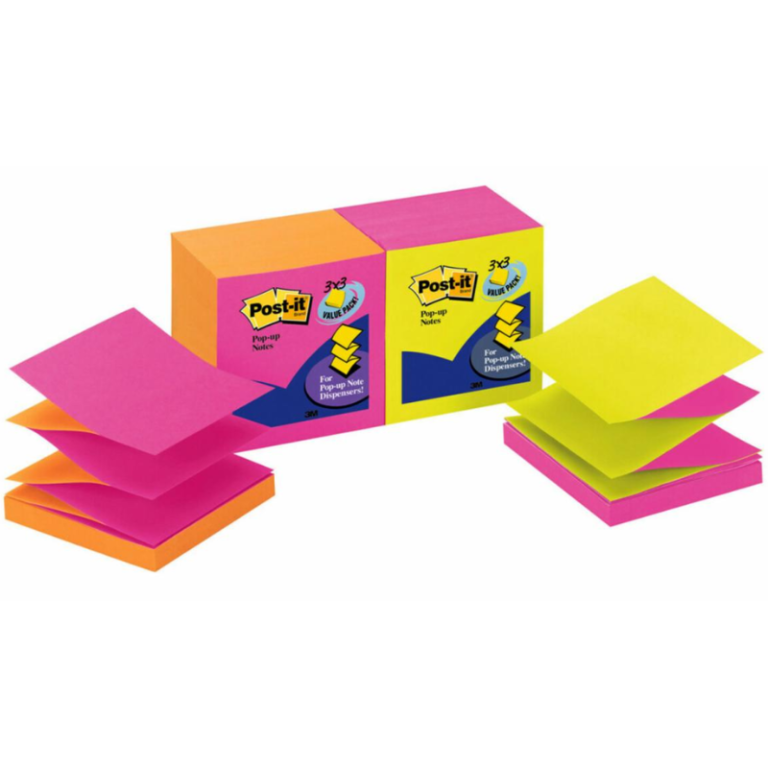 Post-it Pop Up Notes Refill Neon 3*3