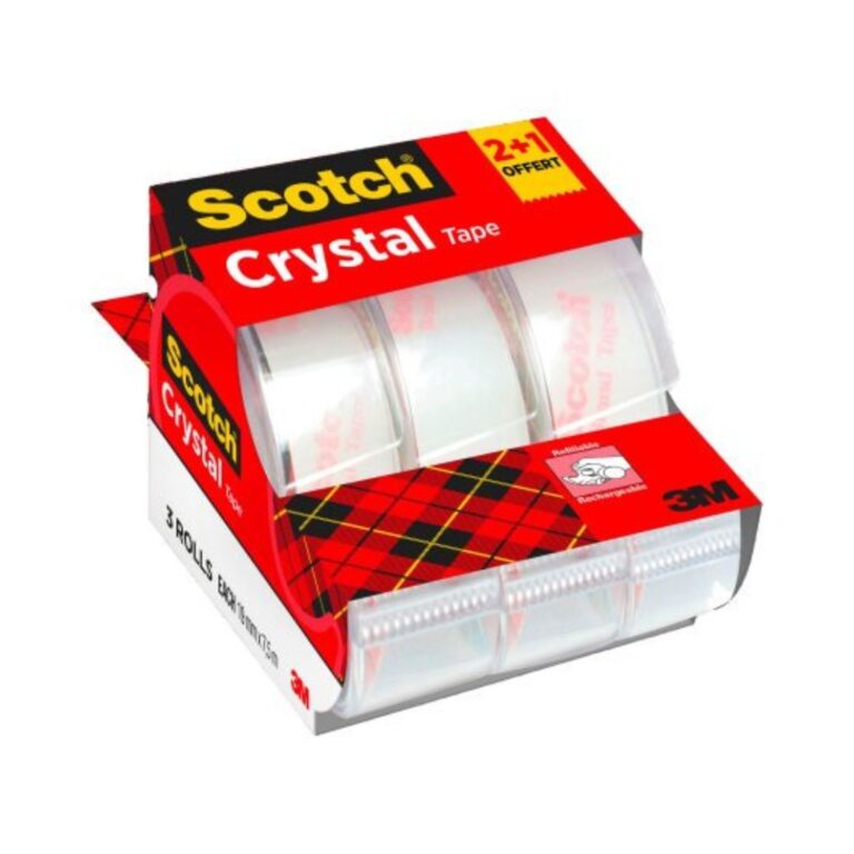 3M Scotch Crystal Tape W/ Dispenser 2 + 1 Free Offer