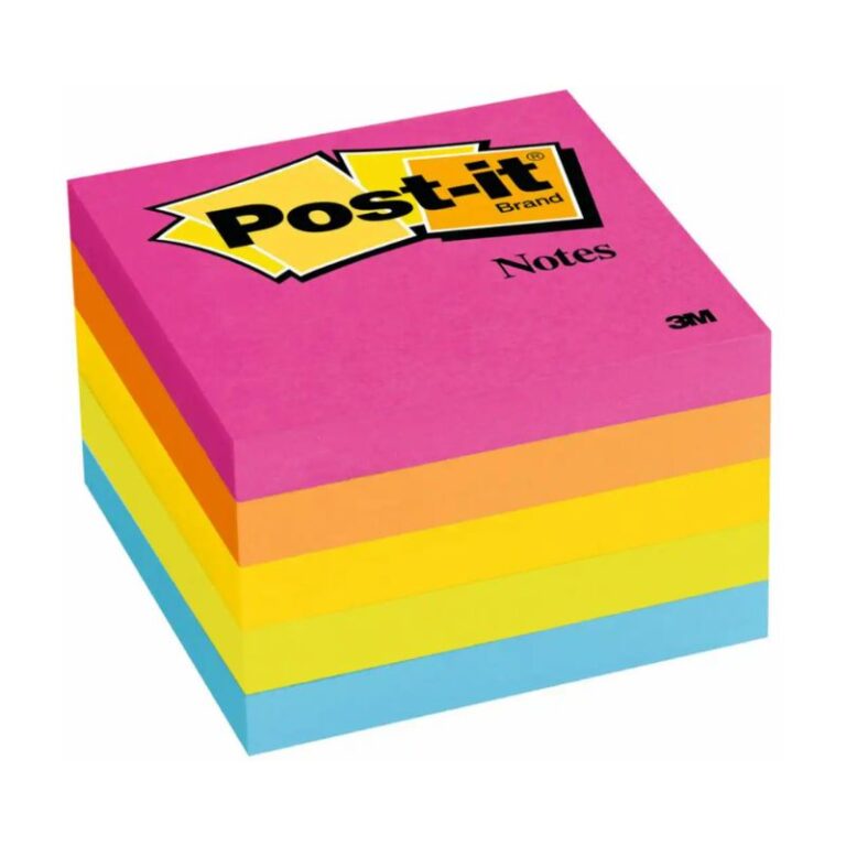 Post-it Notes Neon 3*3 5 Parts