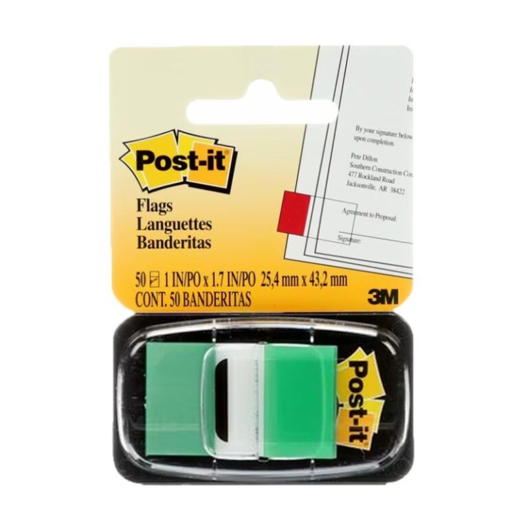 3M Post-it Flags Green 1*1.7