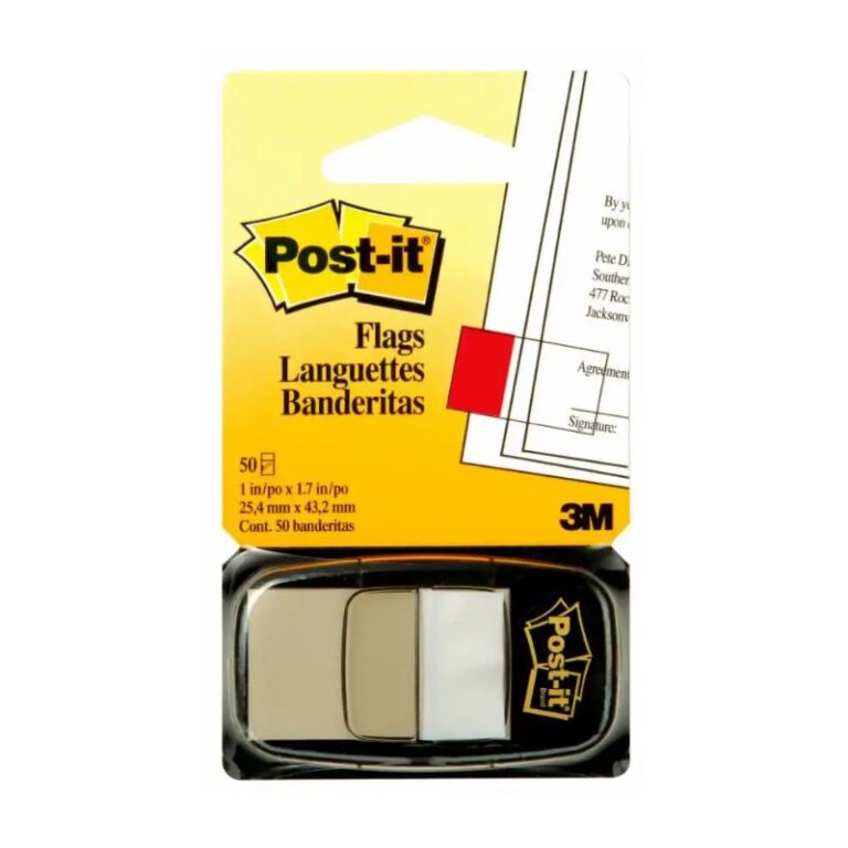 3M Post-it Flags White 1*1.7