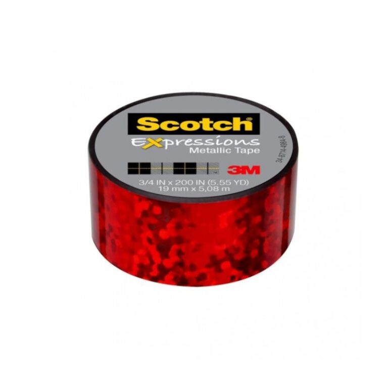 3M Scotch Metallic Tape 19mm*5.08m Red