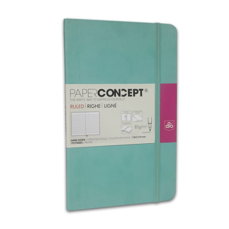 Paperconcept Executive Notebook PU Pastel Hard Cover Line 13×21 cm Green