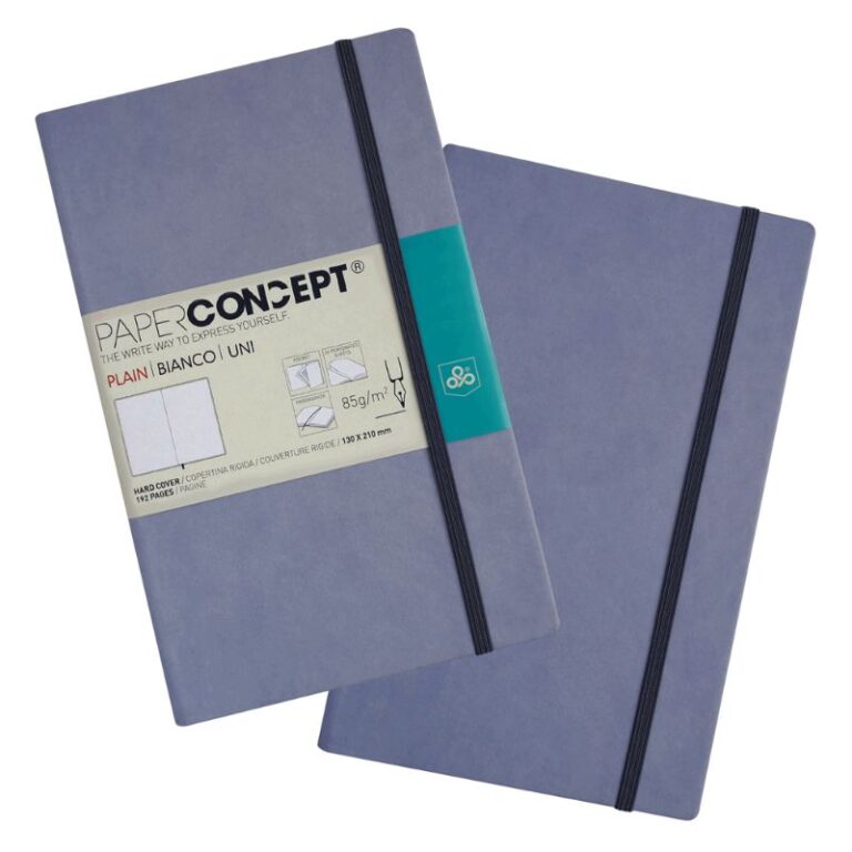 Paperconcept Executive Notebook PU Hard Cover Plain 13×21 cm Lilac