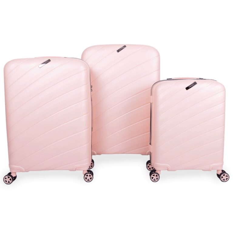 OnBoard Travel Bag Serenity Set Of 3 Metallic Pink